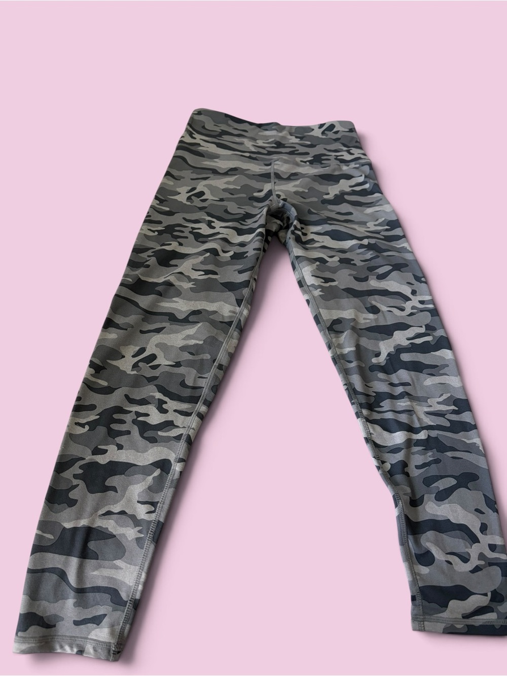 Athletic Leggings - Gray Camouflage p small